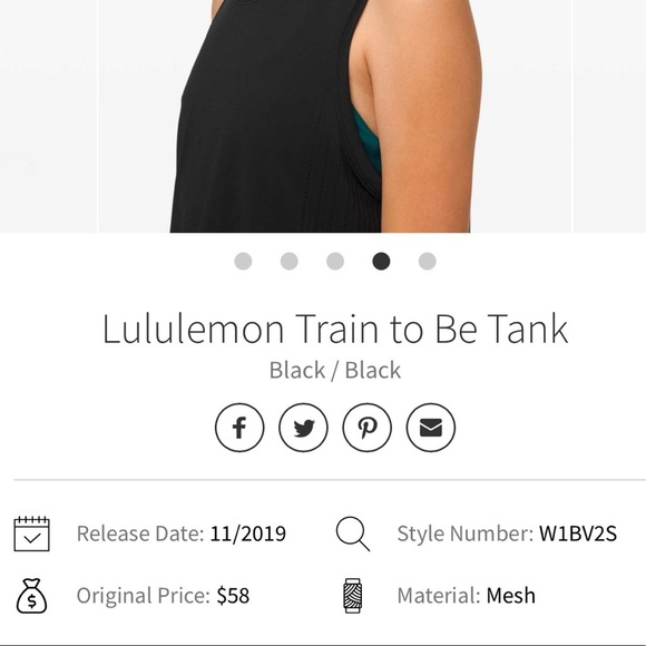 𝅺LULULEMON Train to be Tank in Black - Picture 15 of 16